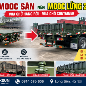 Hoán Cải Mooc Sàn Thành Mooc Lửng 2 Chức Năng – Vừa Chở Hàng Vừa Chở Container